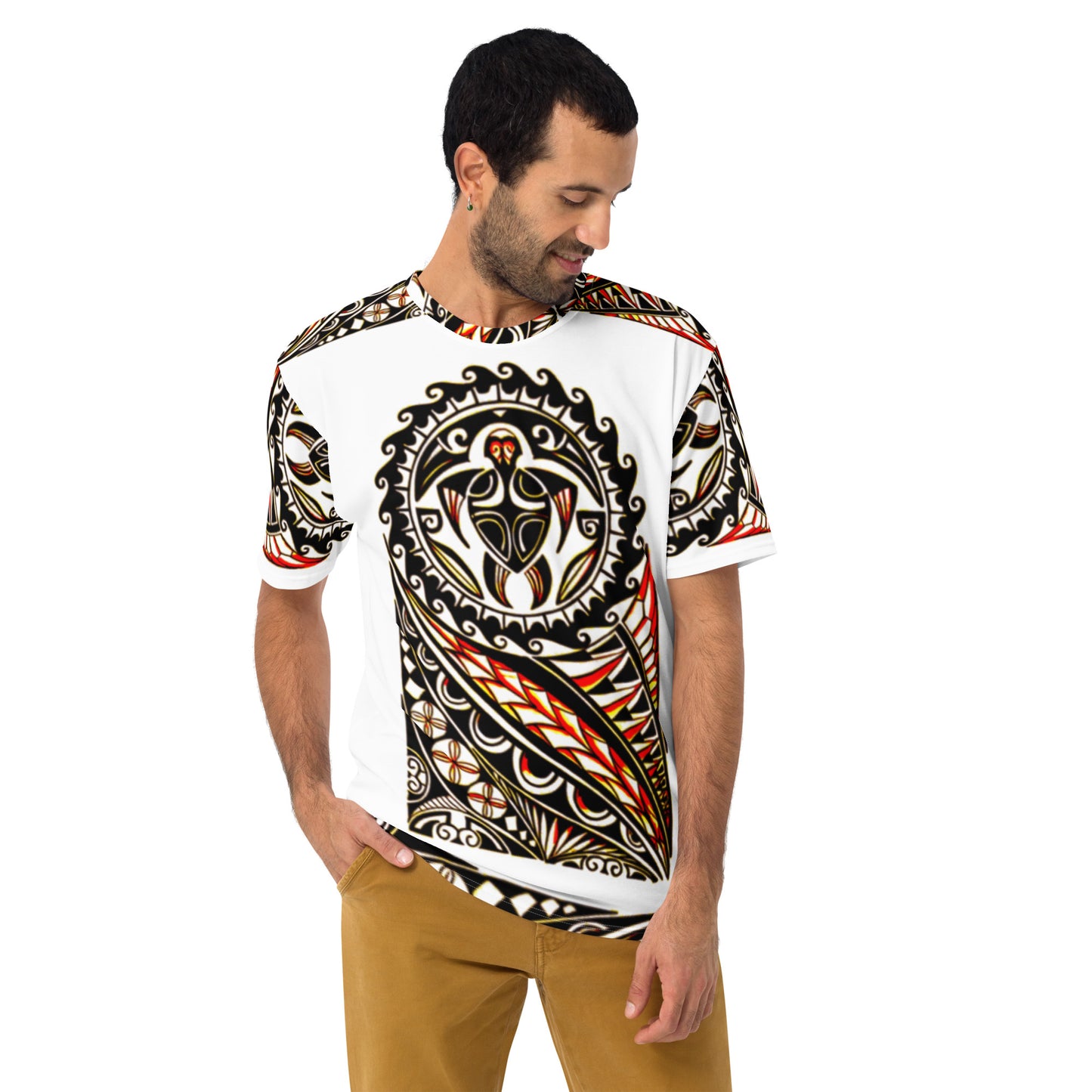 FelinDesign Men's Casual Soft Cotton T-Shirt with Creative Cat Print – Fashionable & Comfortable Summer Shirt - FelinDesign