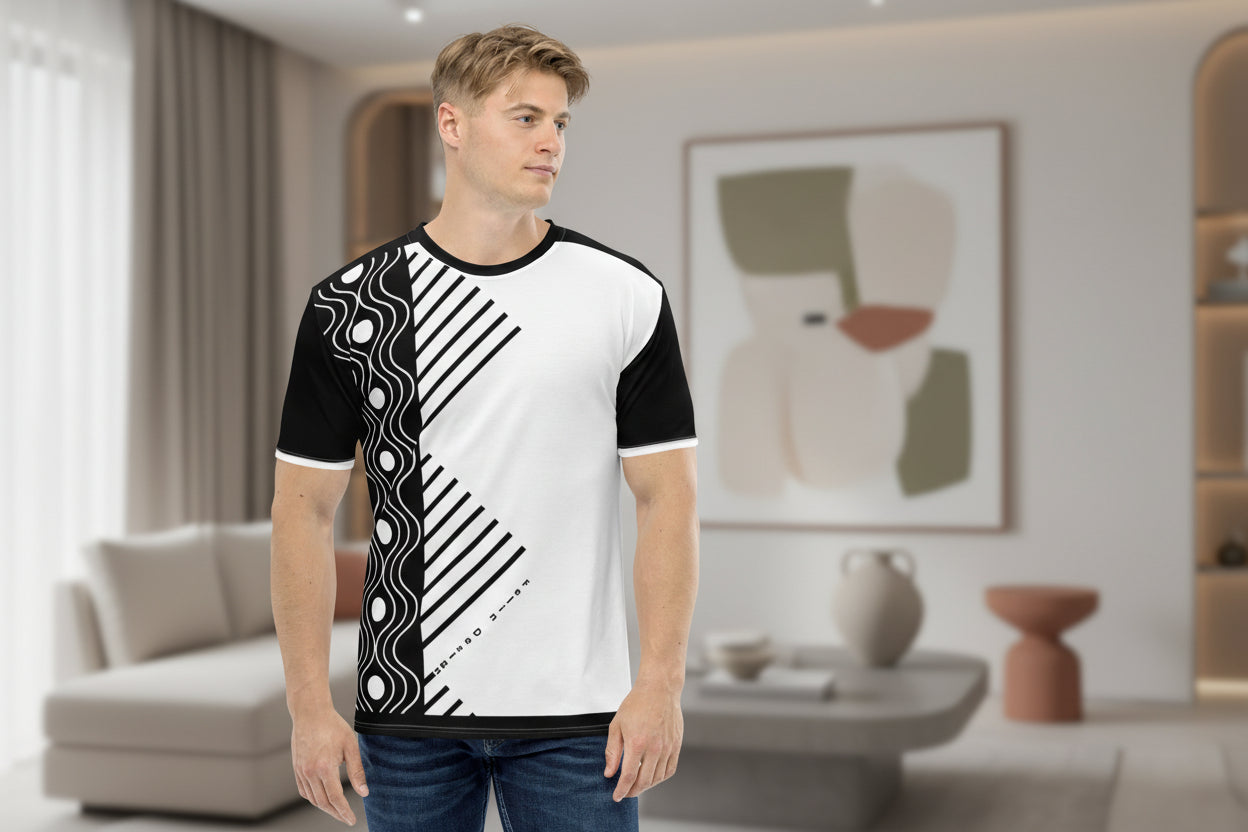 FelinDesign Men's Elegant Soft Cotton T-Shirt, Casual Slim Fit, Italian Men's Fashion - FelinDesign