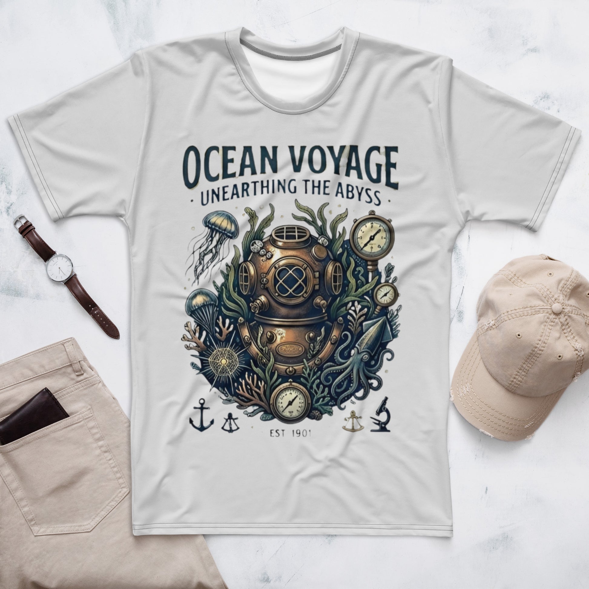 Men's t-shirt Whisper Ocean Voyage FelinDesign - FelinDesign