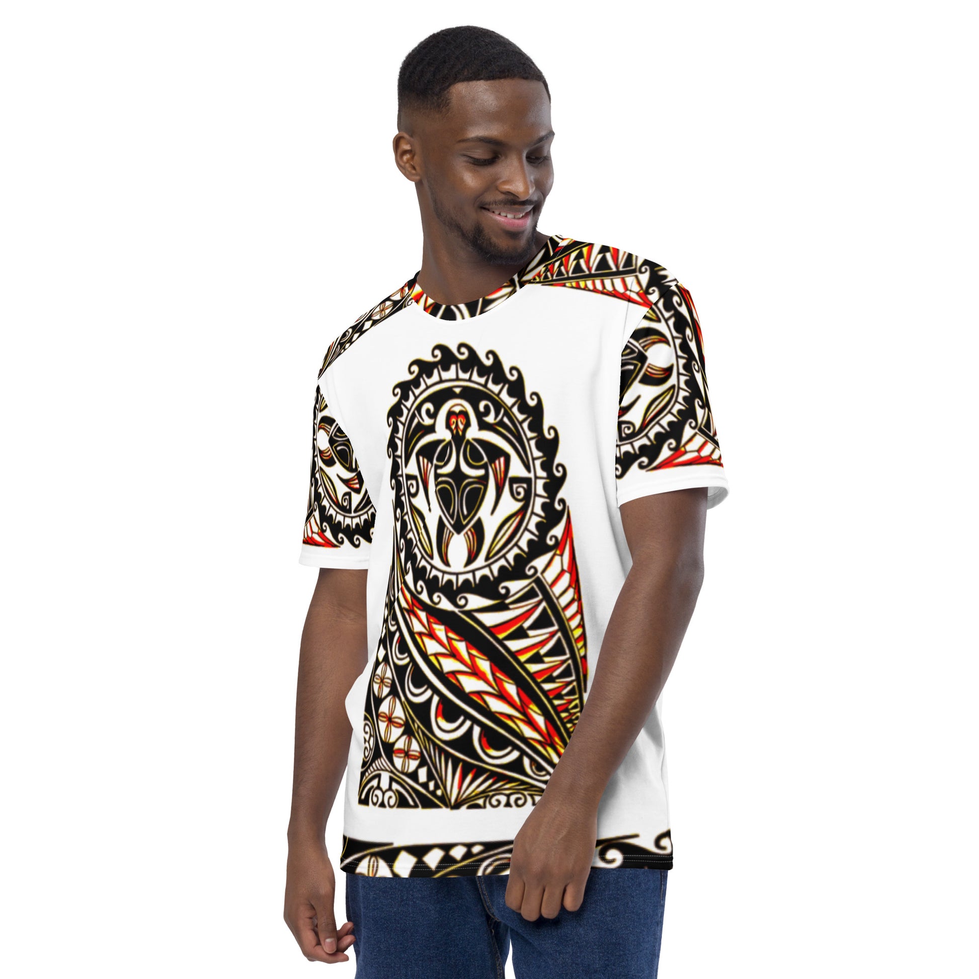 FelinDesign Men's Casual Soft Cotton T-Shirt with Creative Cat Print – Fashionable & Comfortable Summer Shirt - FelinDesign