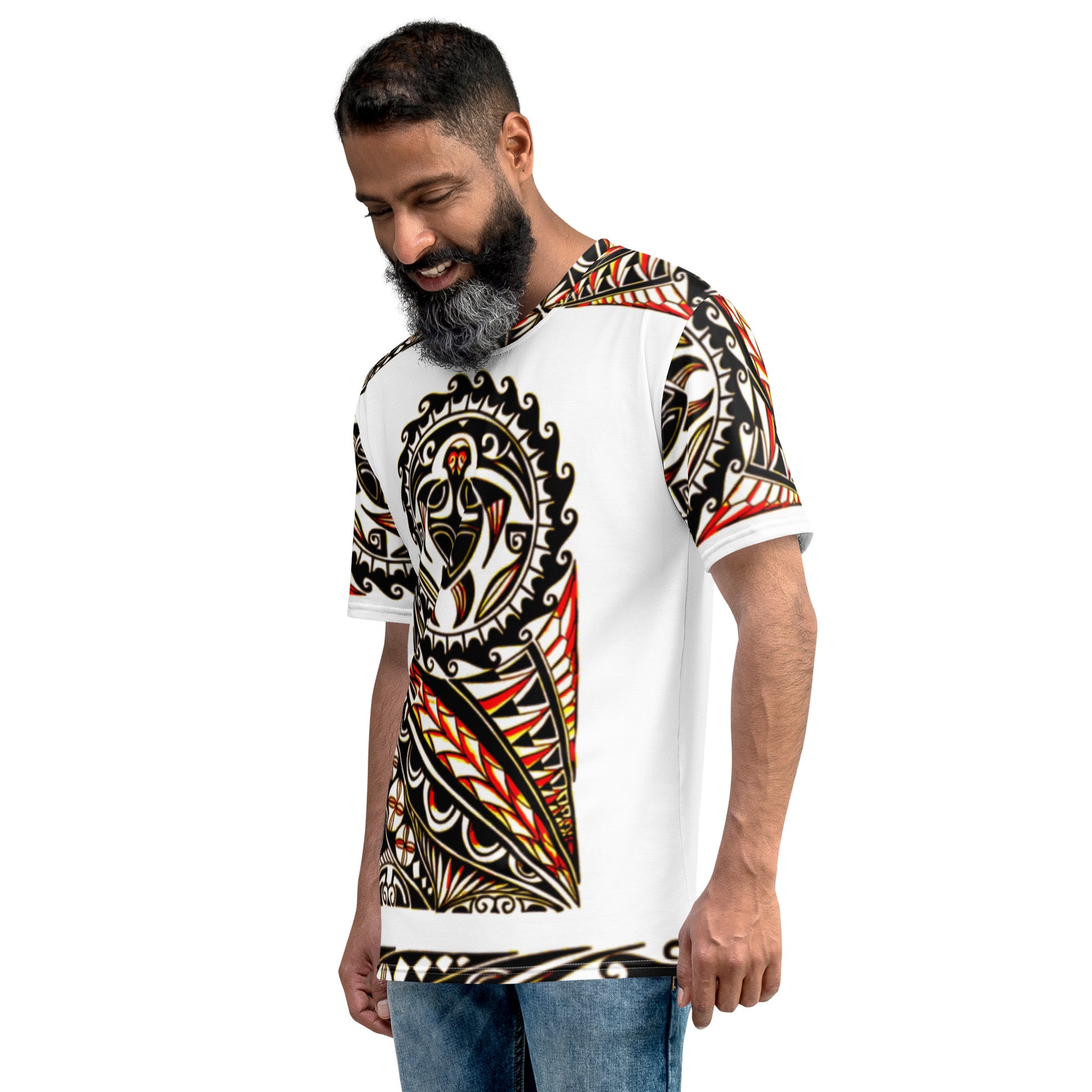 FelinDesign Men's Casual Soft Cotton T-Shirt with Creative Cat Print – Fashionable & Comfortable Summer Shirt - FelinDesign