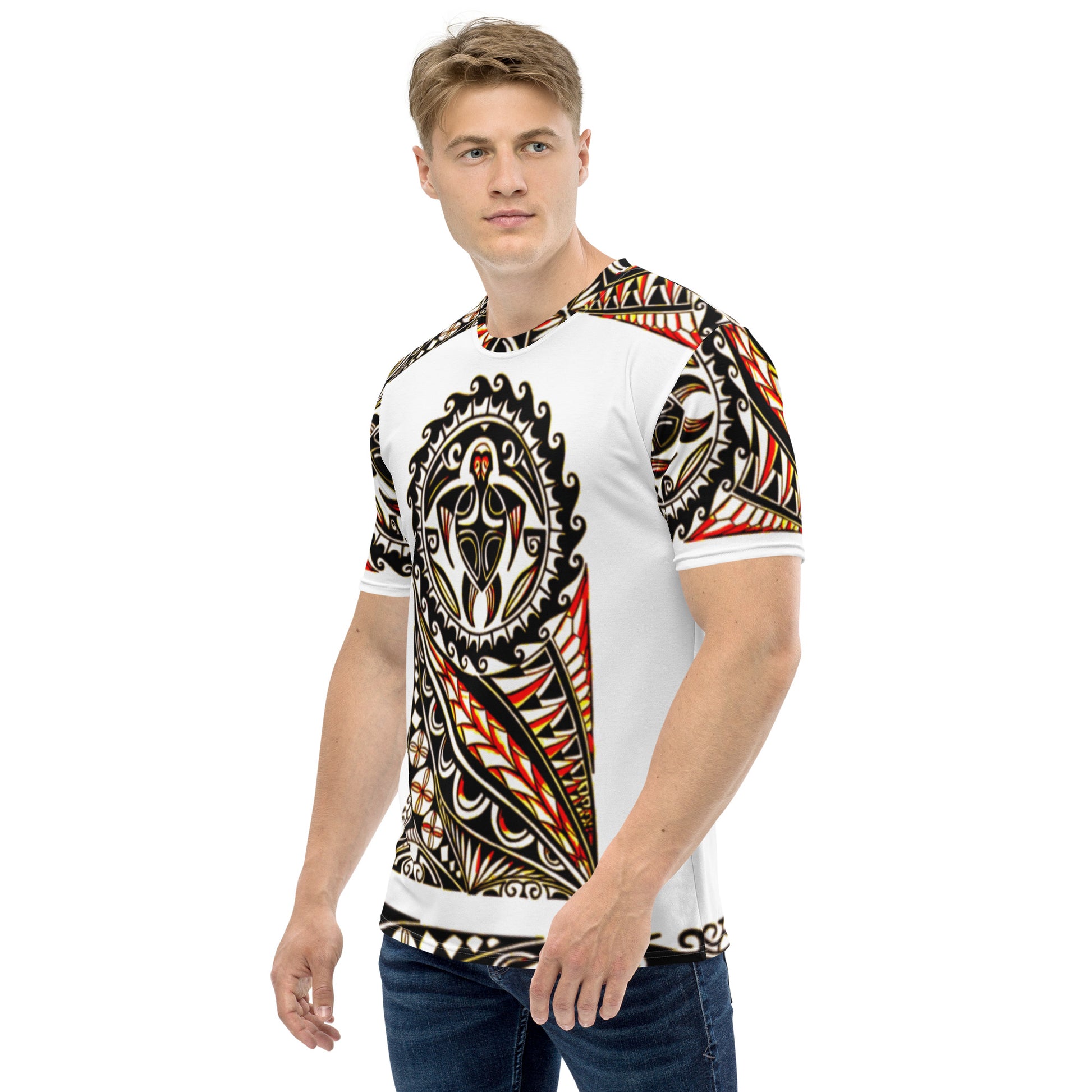 FelinDesign Men's Casual Soft Cotton T-Shirt with Creative Cat Print – Fashionable & Comfortable Summer Shirt - FelinDesign