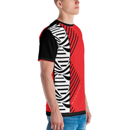 FelinDesign /500 Collection Men's Elegant Red Slim Fit Soft Cotton Casual Fashion T-Shirt - FelinDesign
