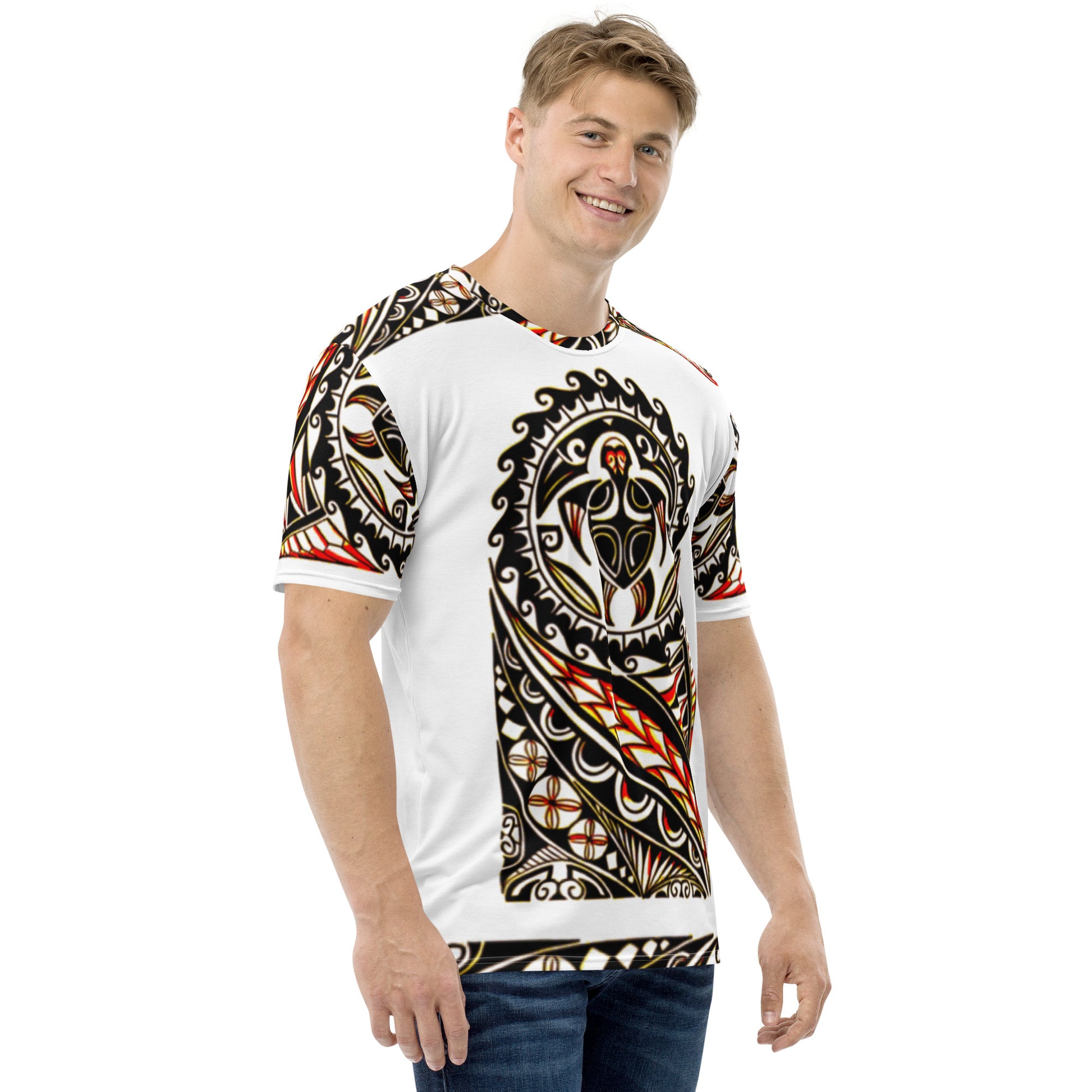 FelinDesign Men's Casual Soft Cotton T-Shirt with Creative Cat Print – Fashionable & Comfortable Summer Shirt - FelinDesign