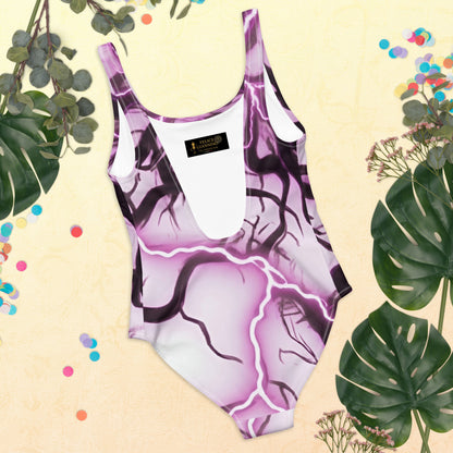 Women's Cheeky One-Piece Swimsuit - 4-Way Stretch Chlorine Resistant - FelinDesign