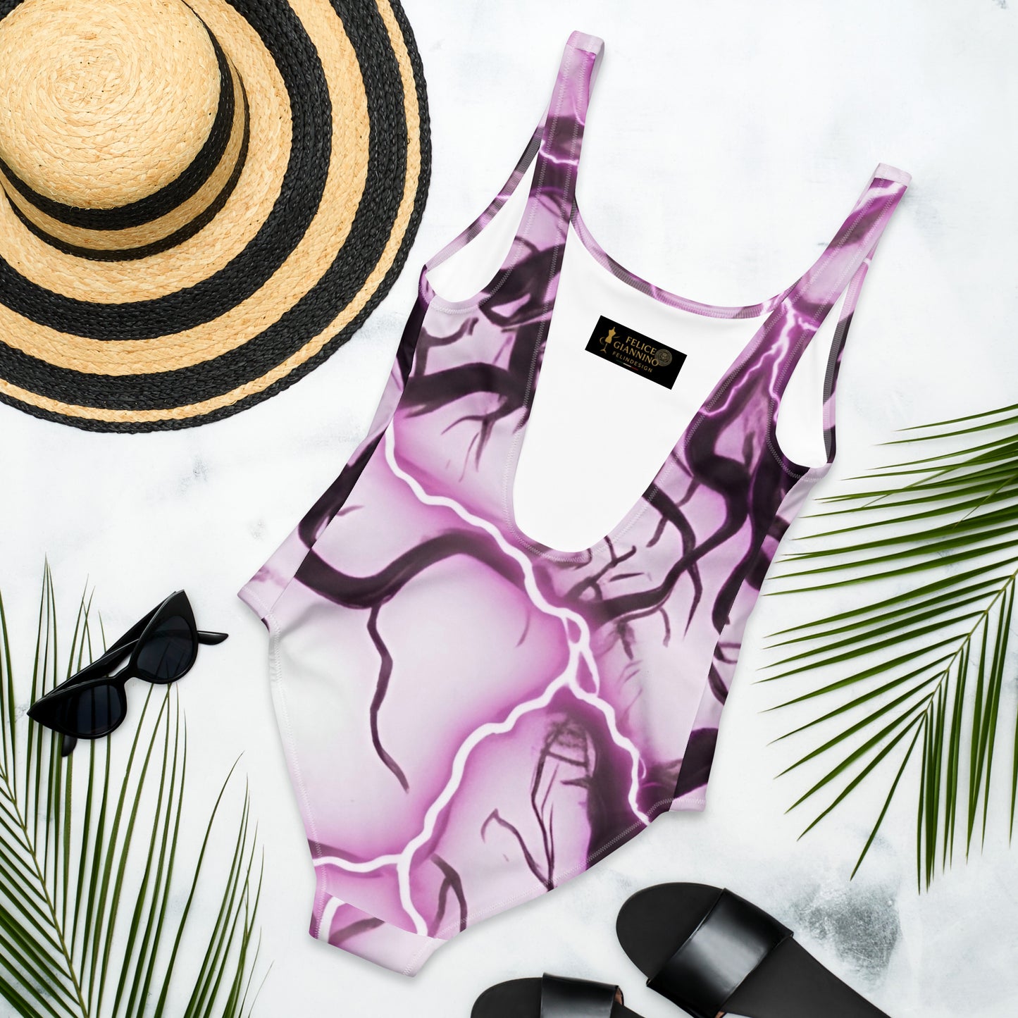 Women's Cheeky One-Piece Swimsuit - 4-Way Stretch Chlorine Resistant - FelinDesign