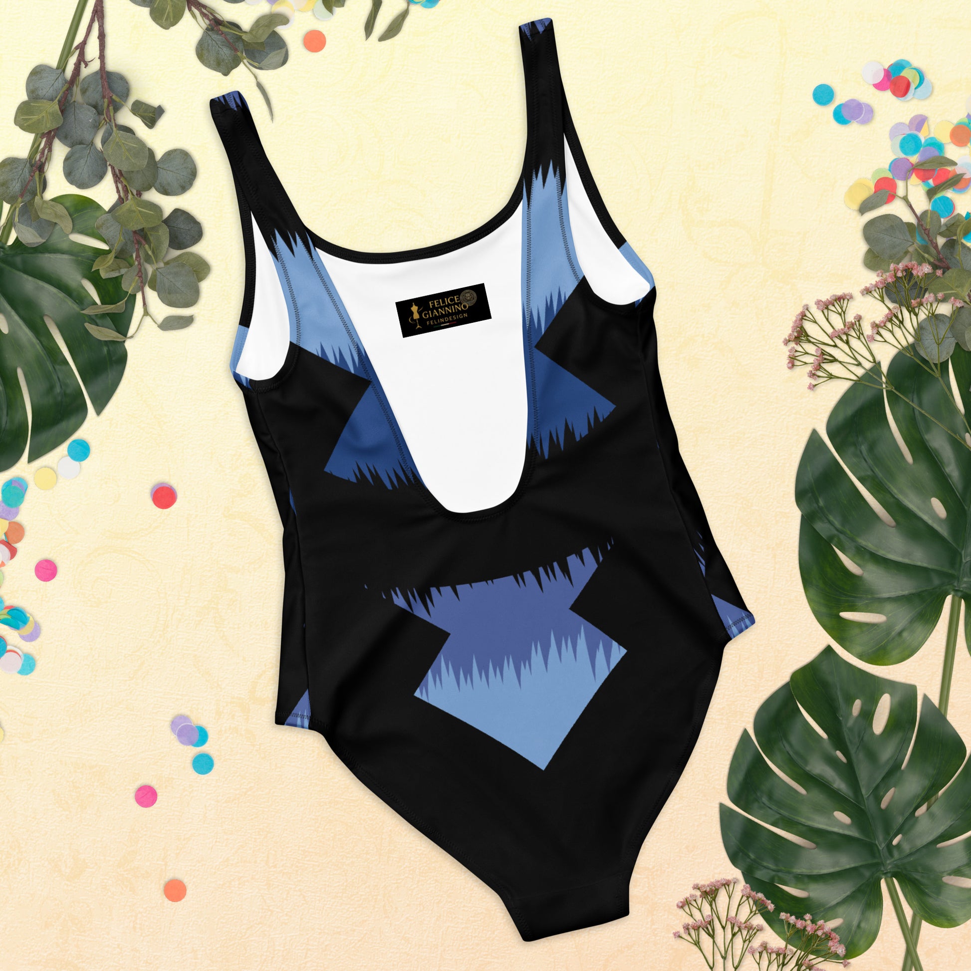 Women's One-Piece Swimsuit FelinDesign - Elegant Eco-Sustainable Chlorine Resistant - FelinDesign