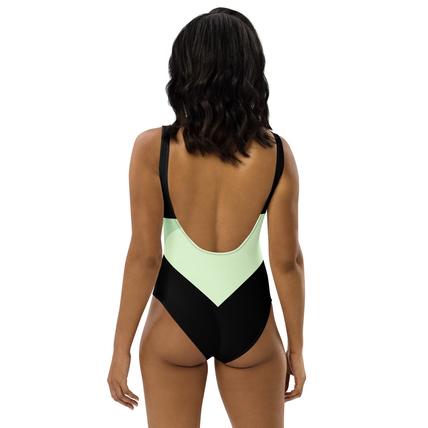 Surf Green Minimalist Chic One-Piece Swimwear | Solid Color Collection | 2026 Summer Essentials felindesign Surf Green - FelinDesign