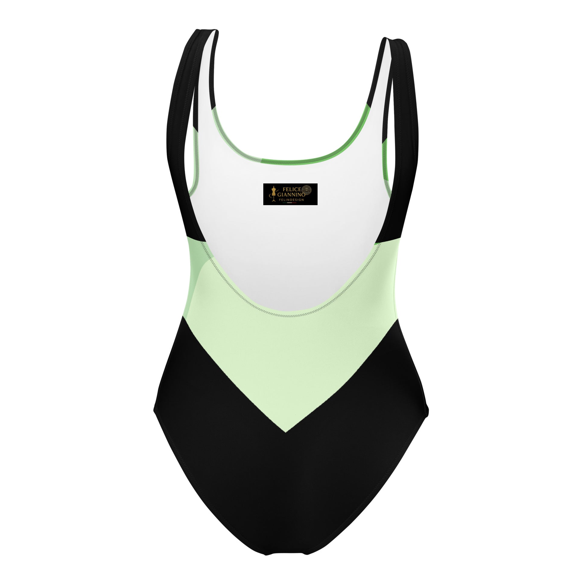Surf Green Minimalist Chic One-Piece Swimwear | Solid Color Collection | 2026 Summer Essentials felindesign Surf Green - FelinDesign