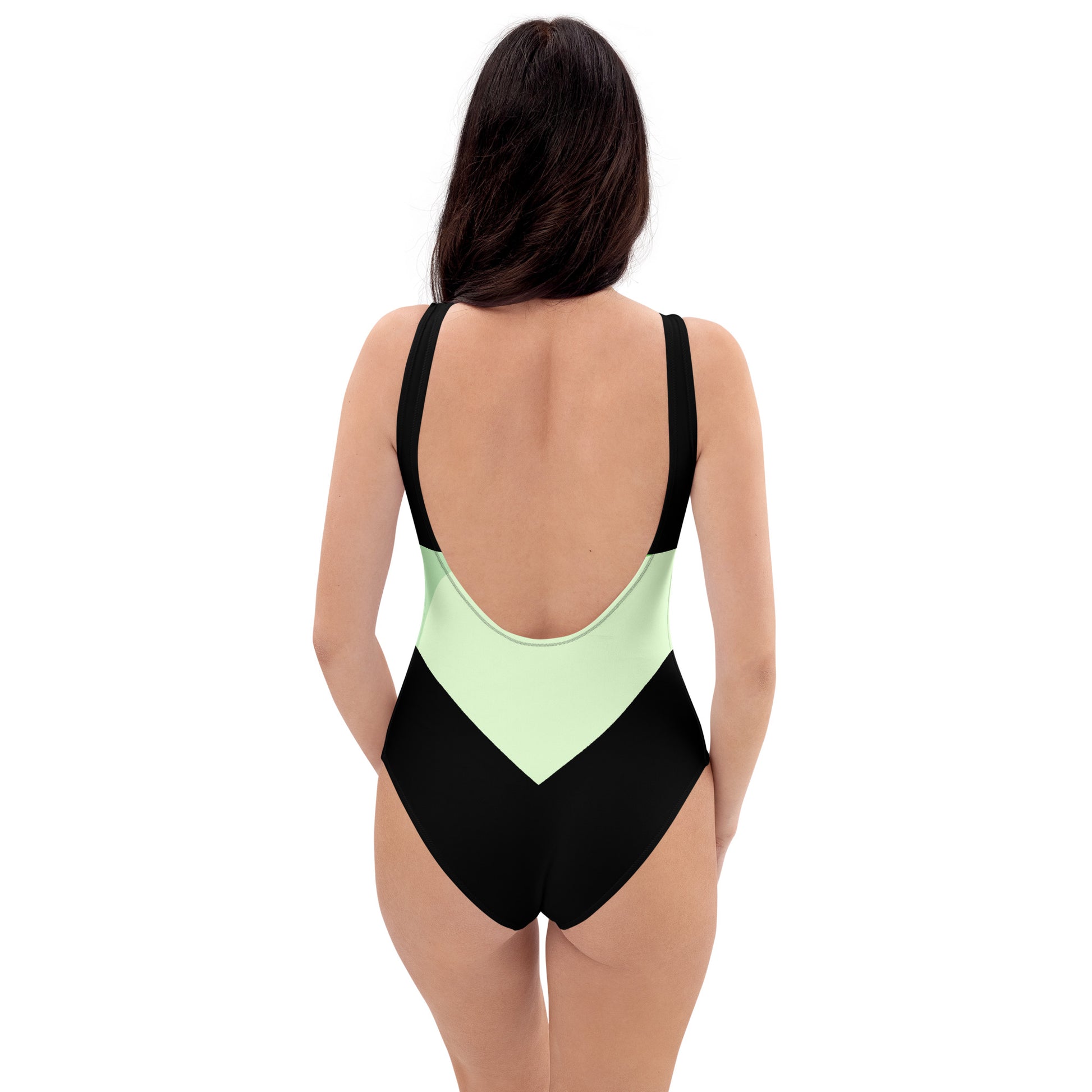Surf Green Minimalist Chic One-Piece Swimwear | Solid Color Collection | 2026 Summer Essentials felindesign Surf Green - FelinDesign