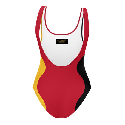 Sinuous Geometry One-Piece Swimsuit –Germany FelinDesign - FelinDesign