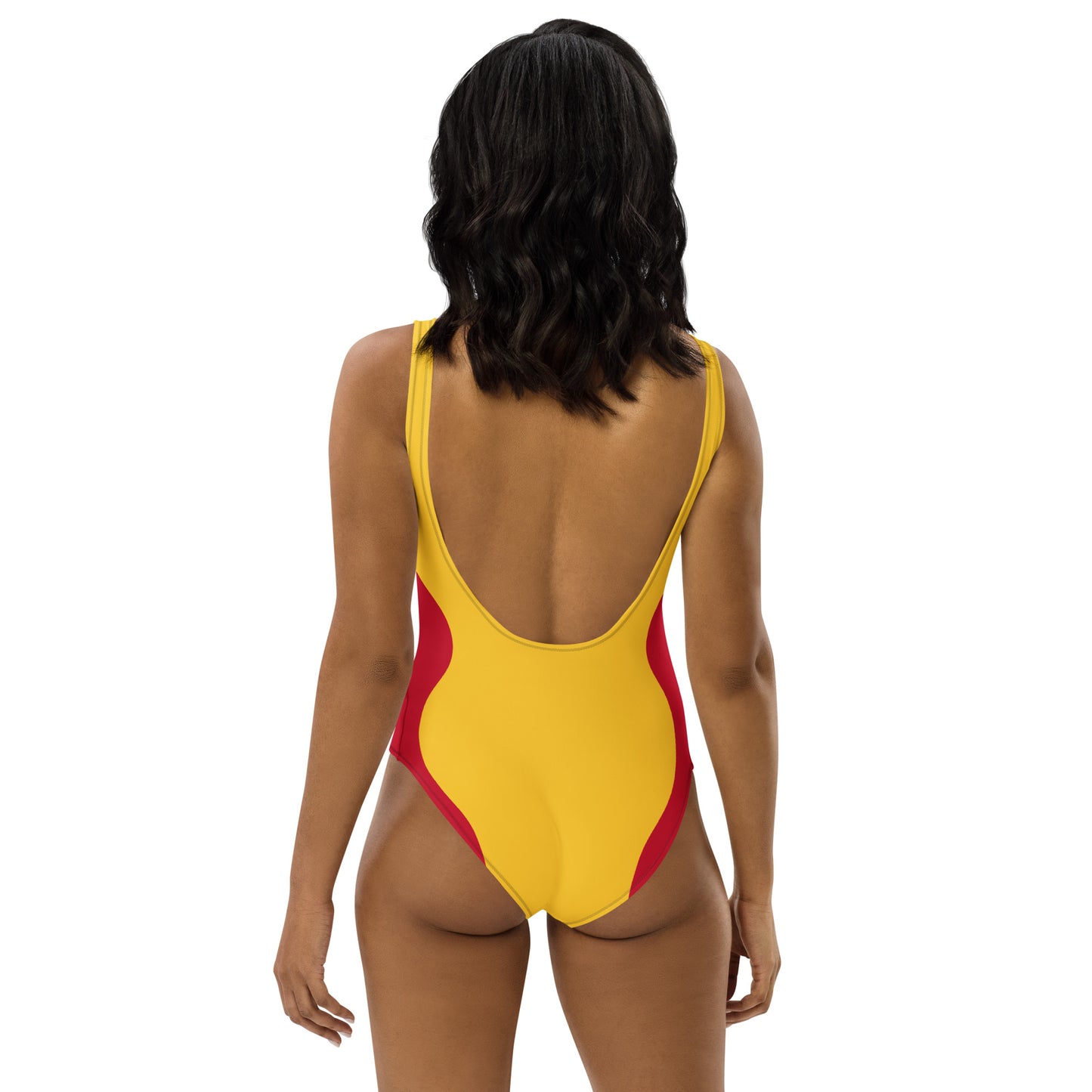 Sinuous Geometry One-Piece Swimsuit –Spain FelinDesign - FelinDesign