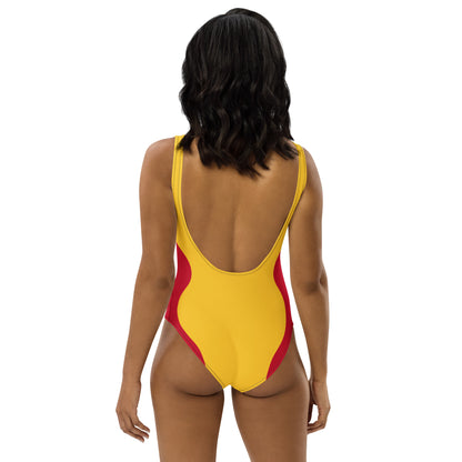 Sinuous Geometry One-Piece Swimsuit –Spain FelinDesign - FelinDesign