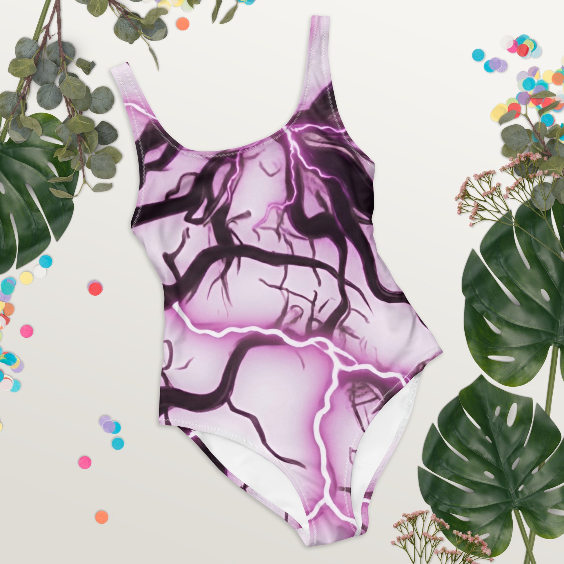 Women's Cheeky One-Piece Swimsuit - 4-Way Stretch Chlorine Resistant - FelinDesign