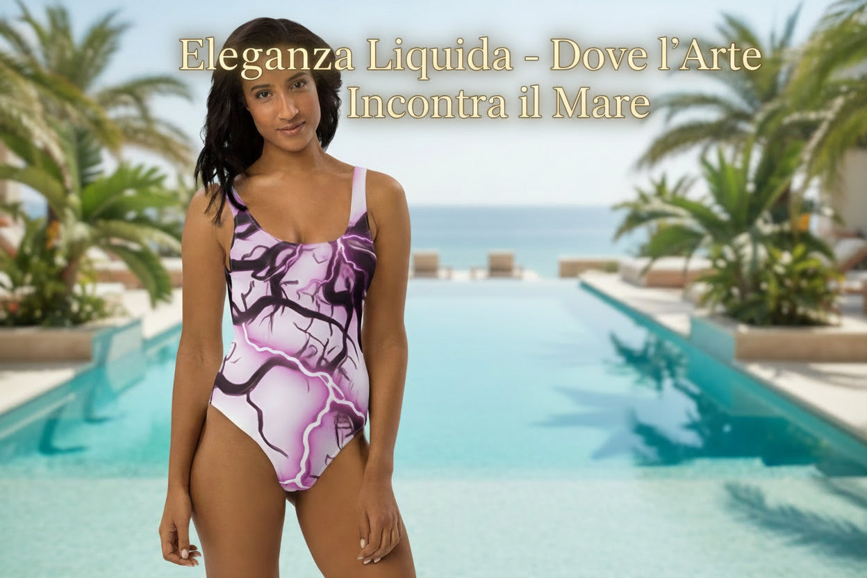 Women's Cheeky One-Piece Swimsuit - 4-Way Stretch Chlorine Resistant - FelinDesign
