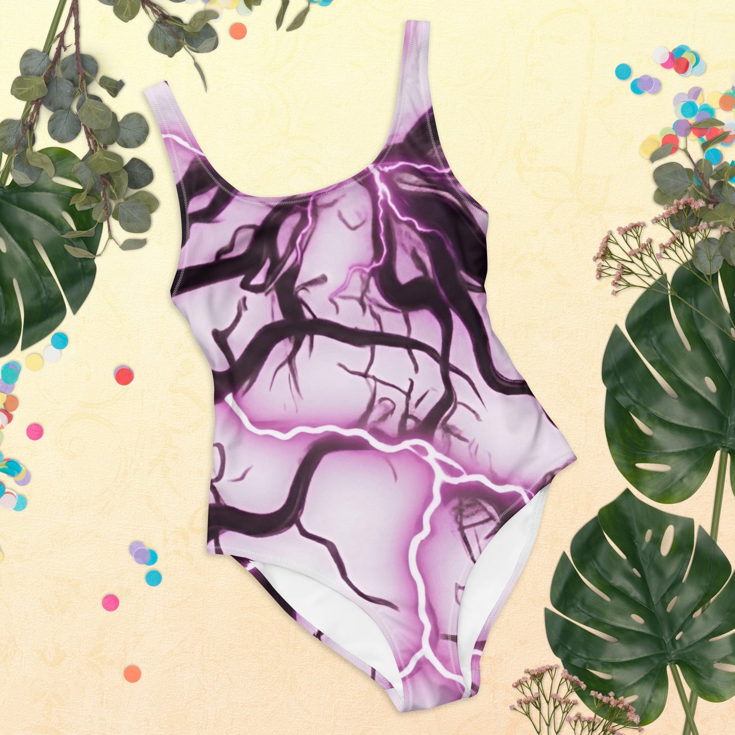 Women's Cheeky One-Piece Swimsuit - 4-Way Stretch Chlorine Resistant - FelinDesign