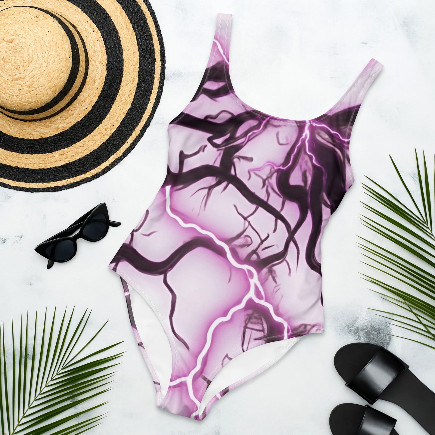 Women's Cheeky One-Piece Swimsuit - 4-Way Stretch Chlorine Resistant - FelinDesign