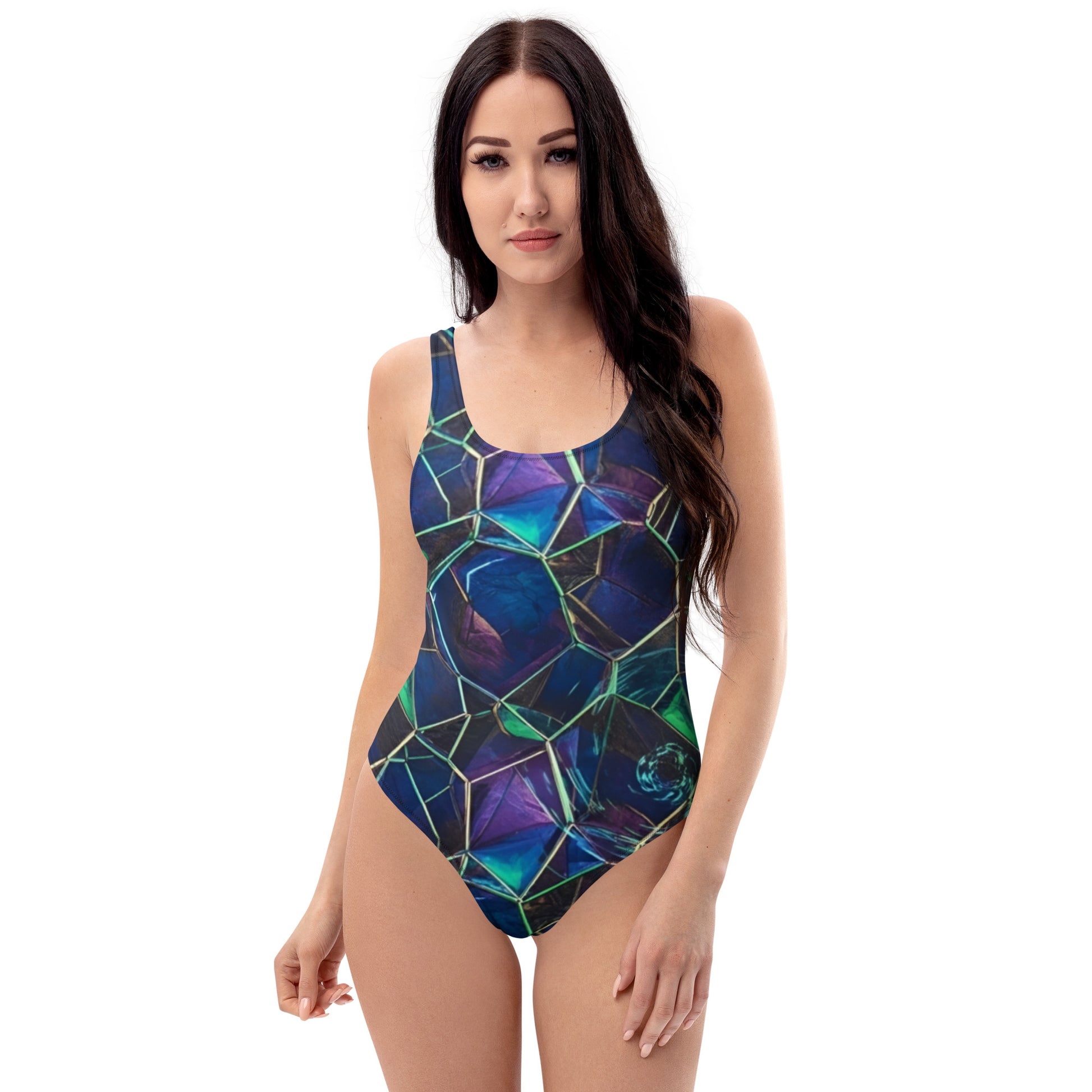 FelinDesign Women's One-Piece Swimsuit - 4-Way Stretch Chlorine Resistant - FelinDesign