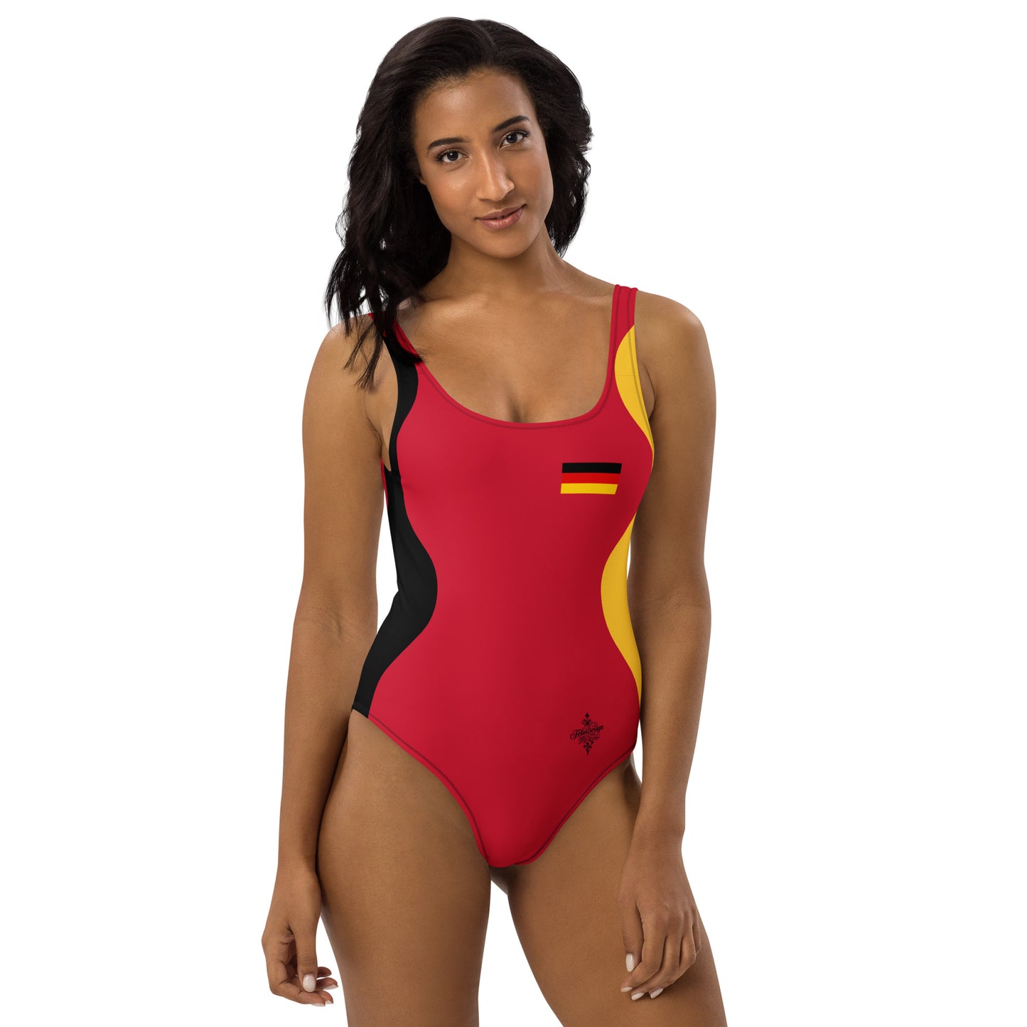 Sinuous Geometry One-Piece Swimsuit –Germany FelinDesign - FelinDesign