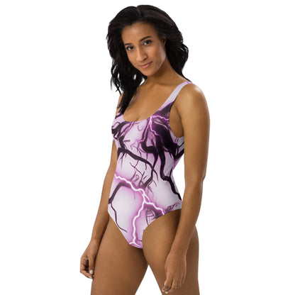Women's Cheeky One-Piece Swimsuit - 4-Way Stretch Chlorine Resistant - FelinDesign