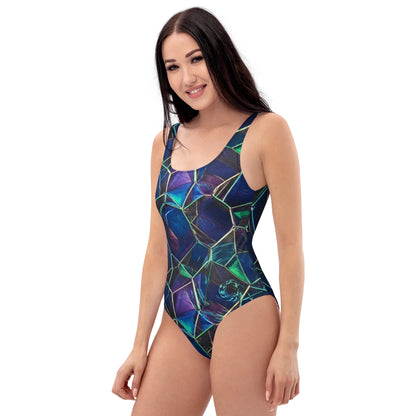 FelinDesign Women's One-Piece Swimsuit - 4-Way Stretch Chlorine Resistant - FelinDesign