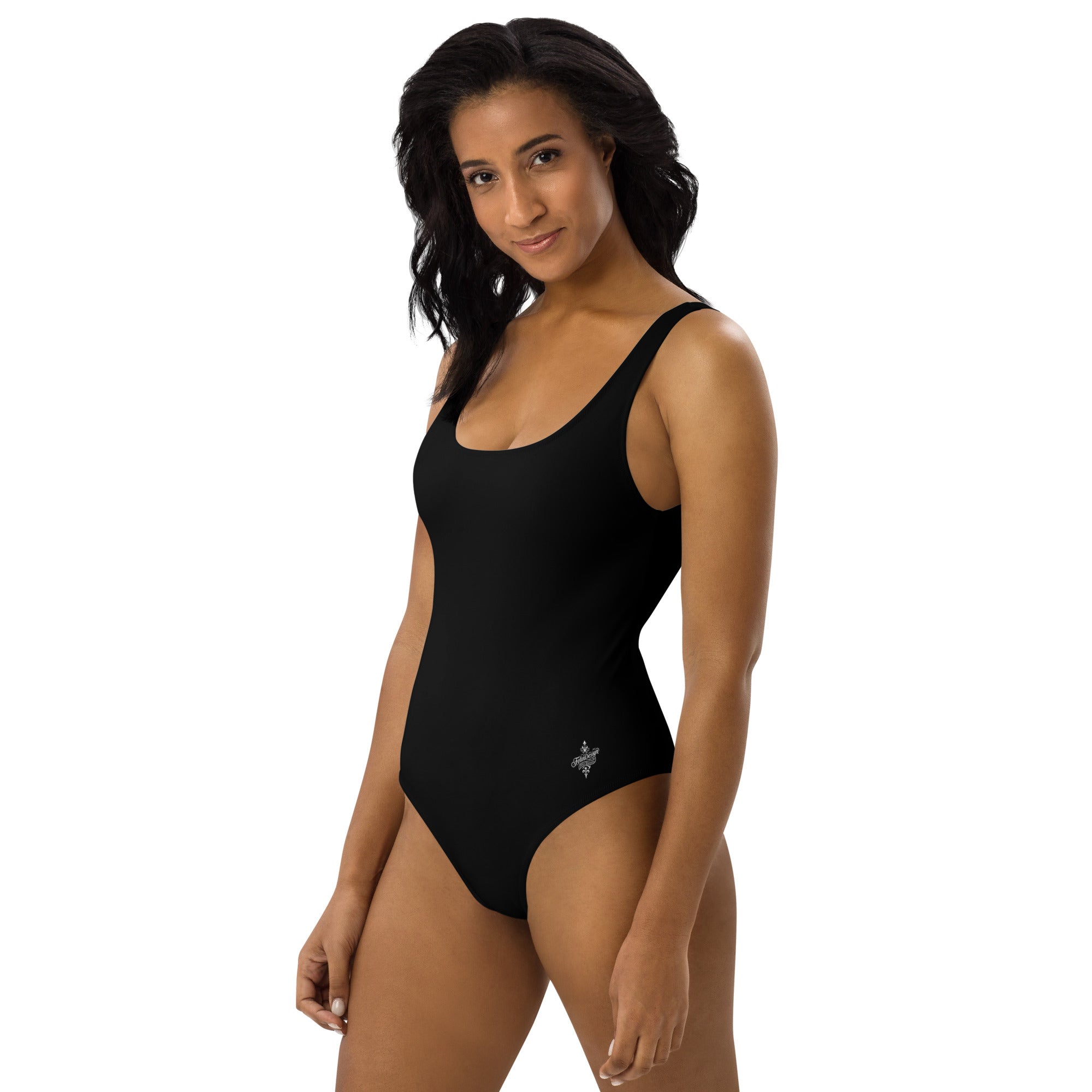 Black Minimal Chic One-Piece Swimsuit 2026 | Women's Solid-Color Beachwear | Summer Essentials Collection FelinDesign - FelinDesign