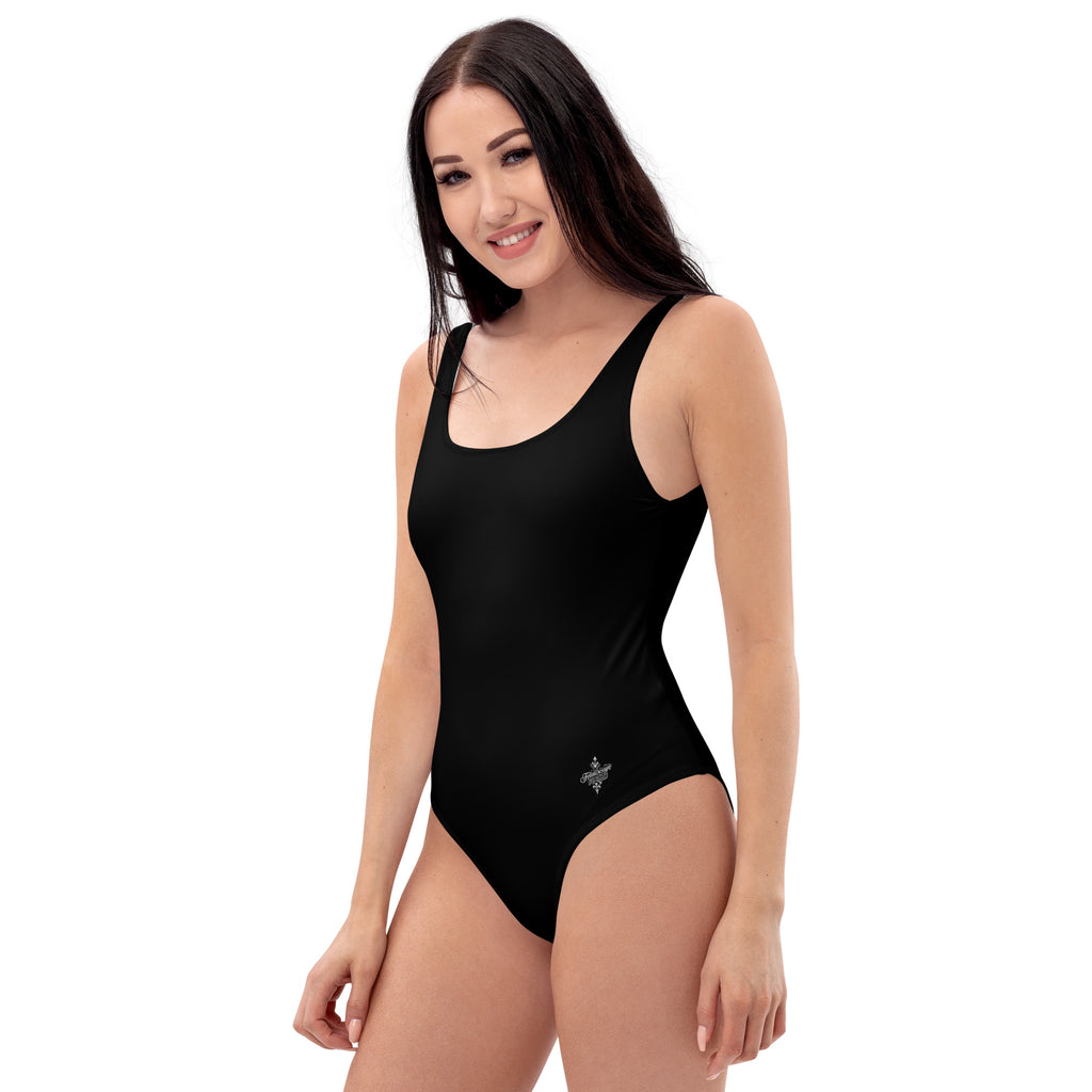 Black Minimal Chic One-Piece Swimsuit 2026 | Women's Solid-Color Beachwear | Summer Essentials Collection FelinDesign - FelinDesign