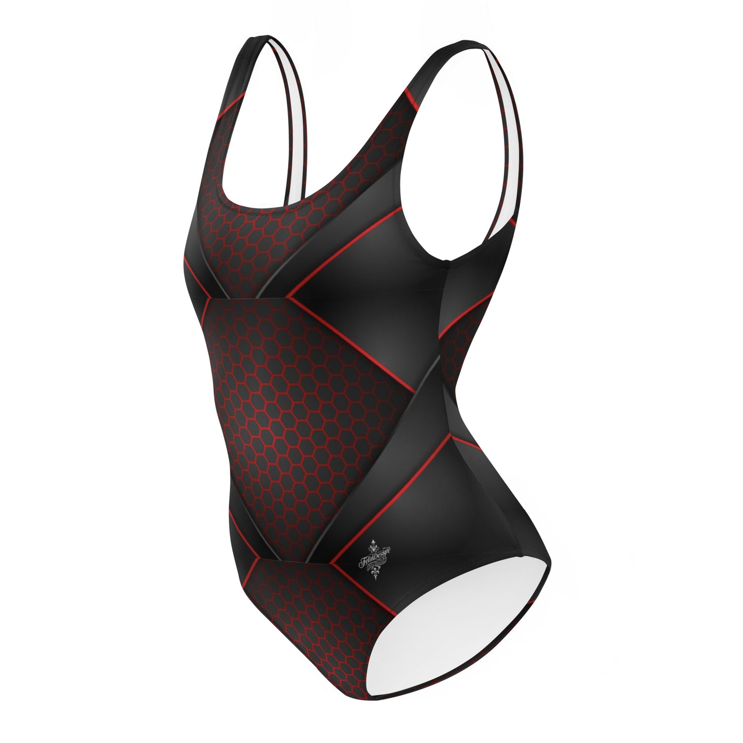 FelinDesign One Piece Swimsuit 2026 Elegant Black Swimwear for Pool & Beach Women’s Stylish Bathing Suit - FelinDesign