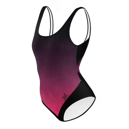 Women's One-Piece Swimsuit Black/Fuchsia FelinDesign - Elegant Eco-Sustainable Chlorine Resistant