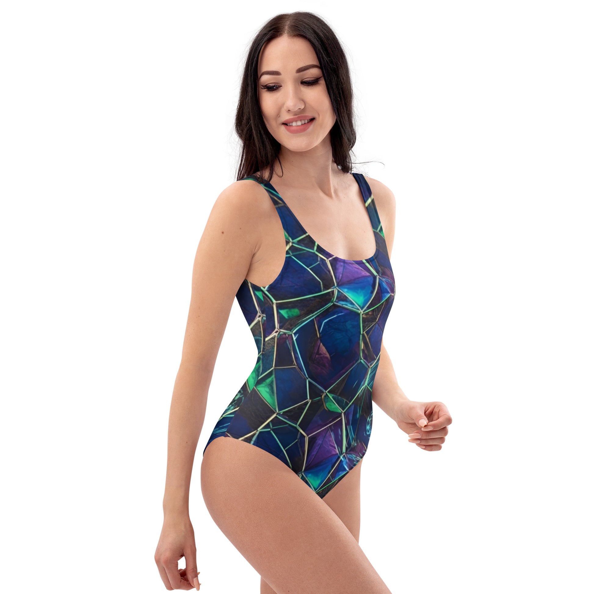 FelinDesign Women's One-Piece Swimsuit - 4-Way Stretch Chlorine Resistant - FelinDesign