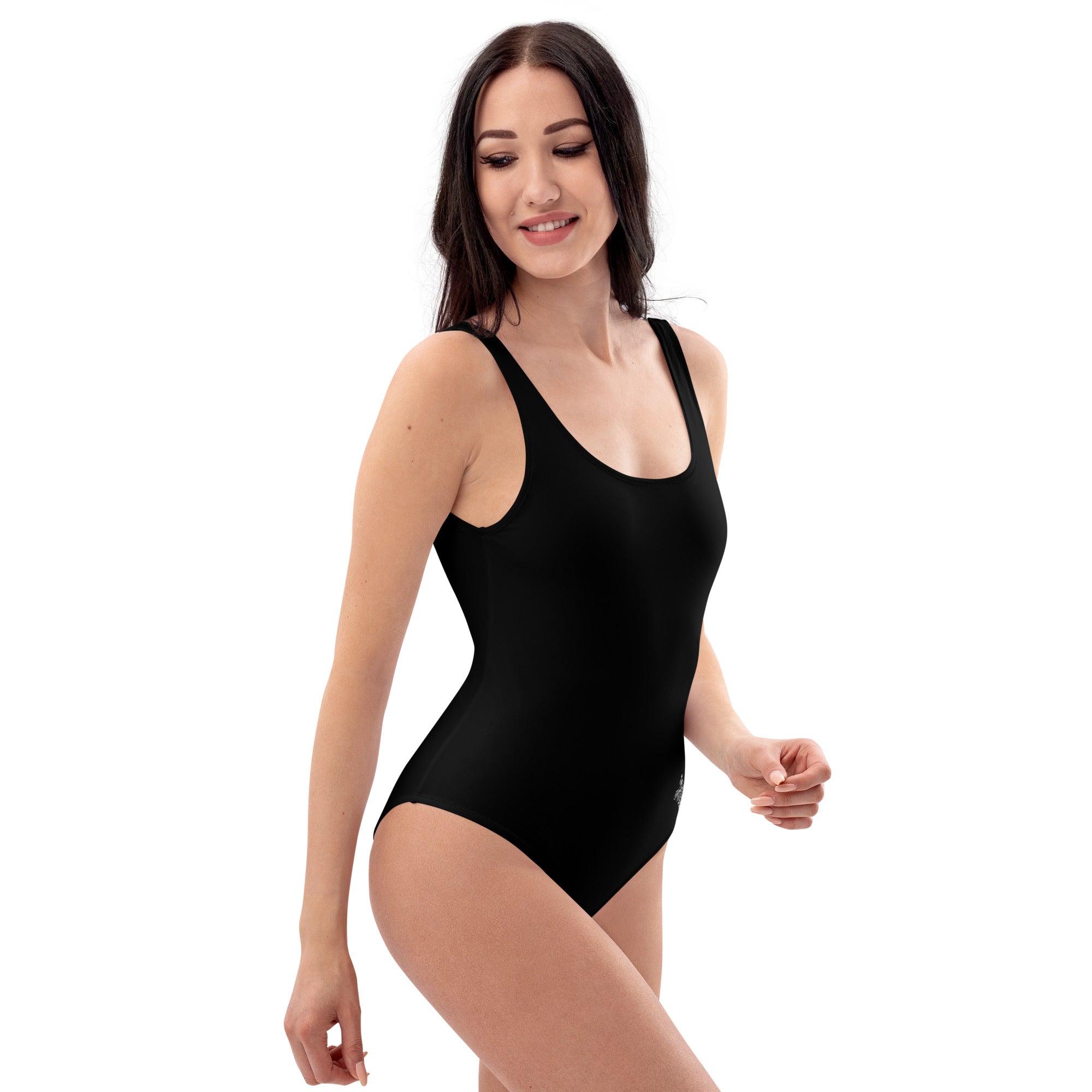 Black Minimal Chic One-Piece Swimsuit 2026 | Women's Solid-Color Beachwear | Summer Essentials Collection FelinDesign - FelinDesign