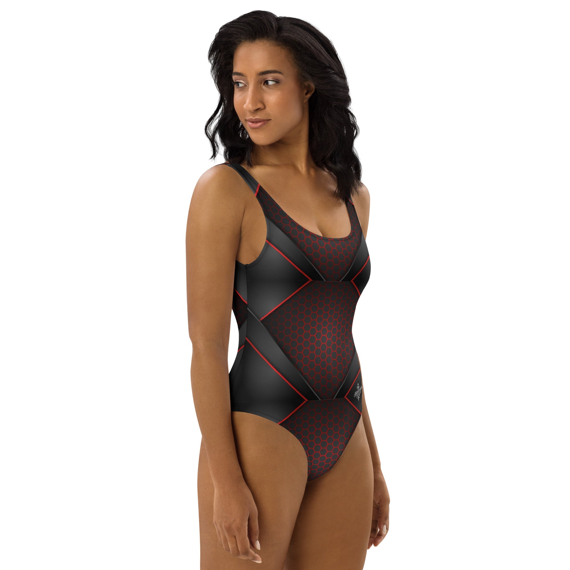 FelinDesign One Piece Swimsuit 2026 Elegant Black Swimwear for Pool & Beach Women’s Stylish Bathing Suit - FelinDesign