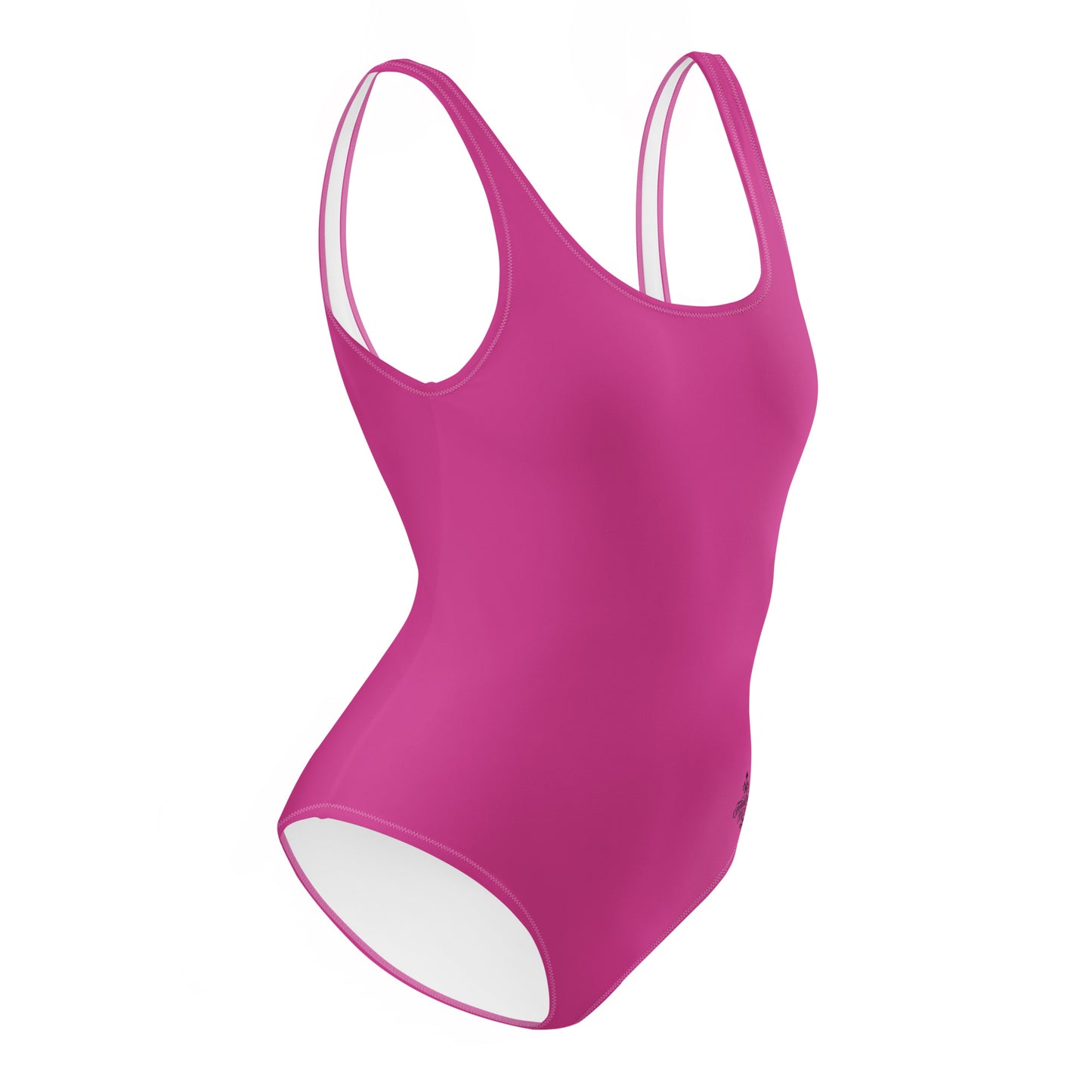 Deep cherry Minimalist Chic One-Piece Swimwear | Solid Color Collection | 2026 Summer Essentials felindesign - FelinDesign
