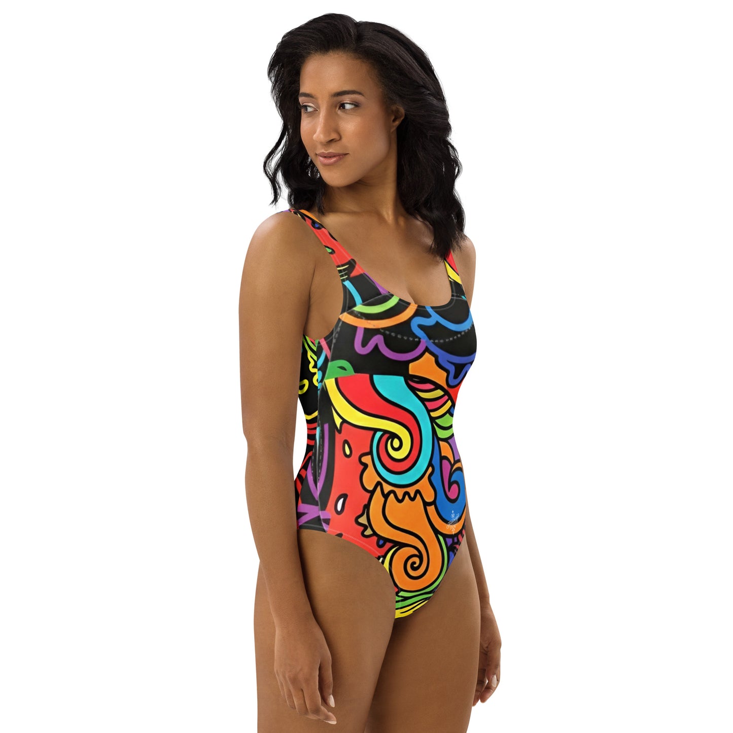 Women's Rainbow One-Piece Swimsuit - Recycled Chlorine-Resistant Fabric | FelinDesign - FelinDesign