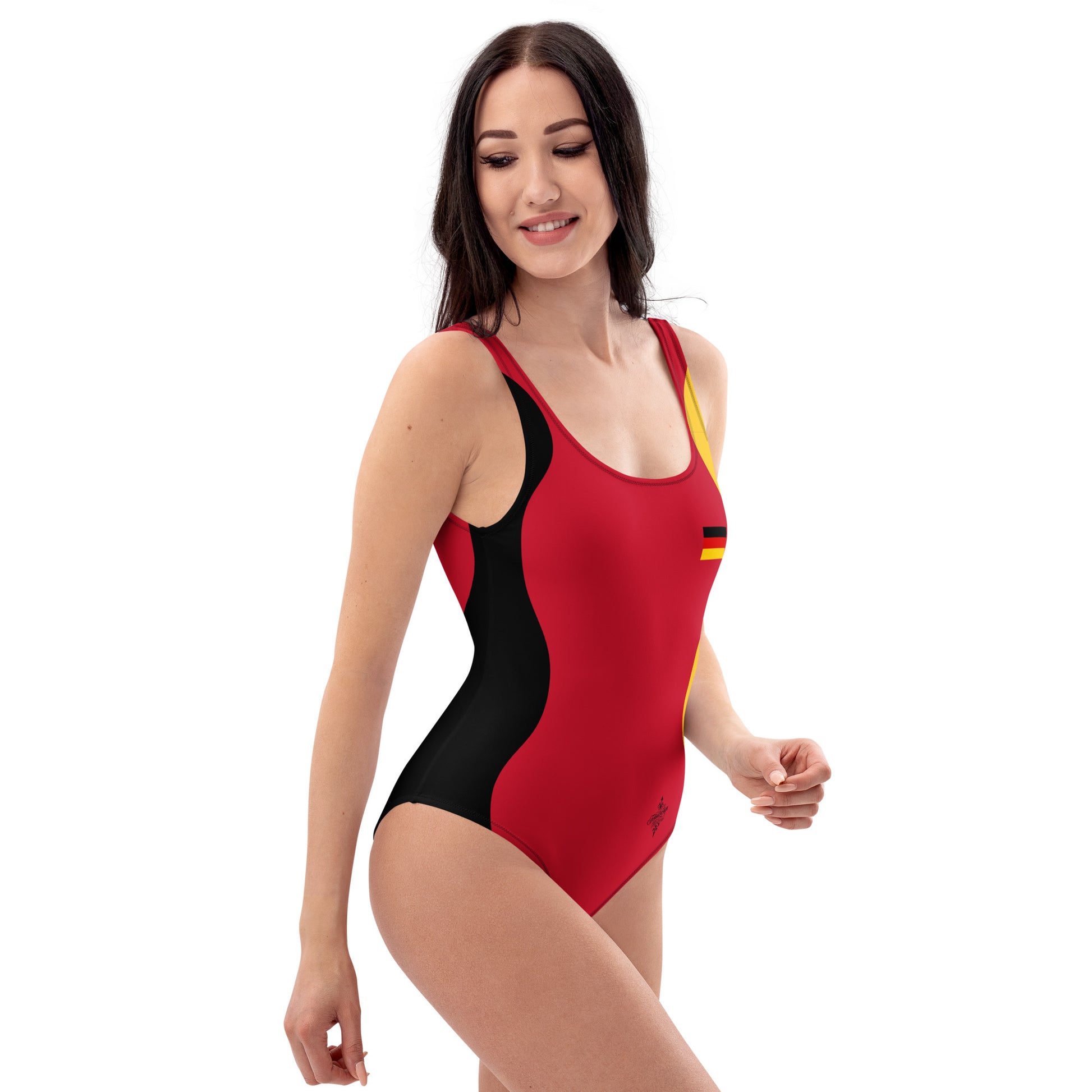 Sinuous Geometry One-Piece Swimsuit –Germany FelinDesign - FelinDesign