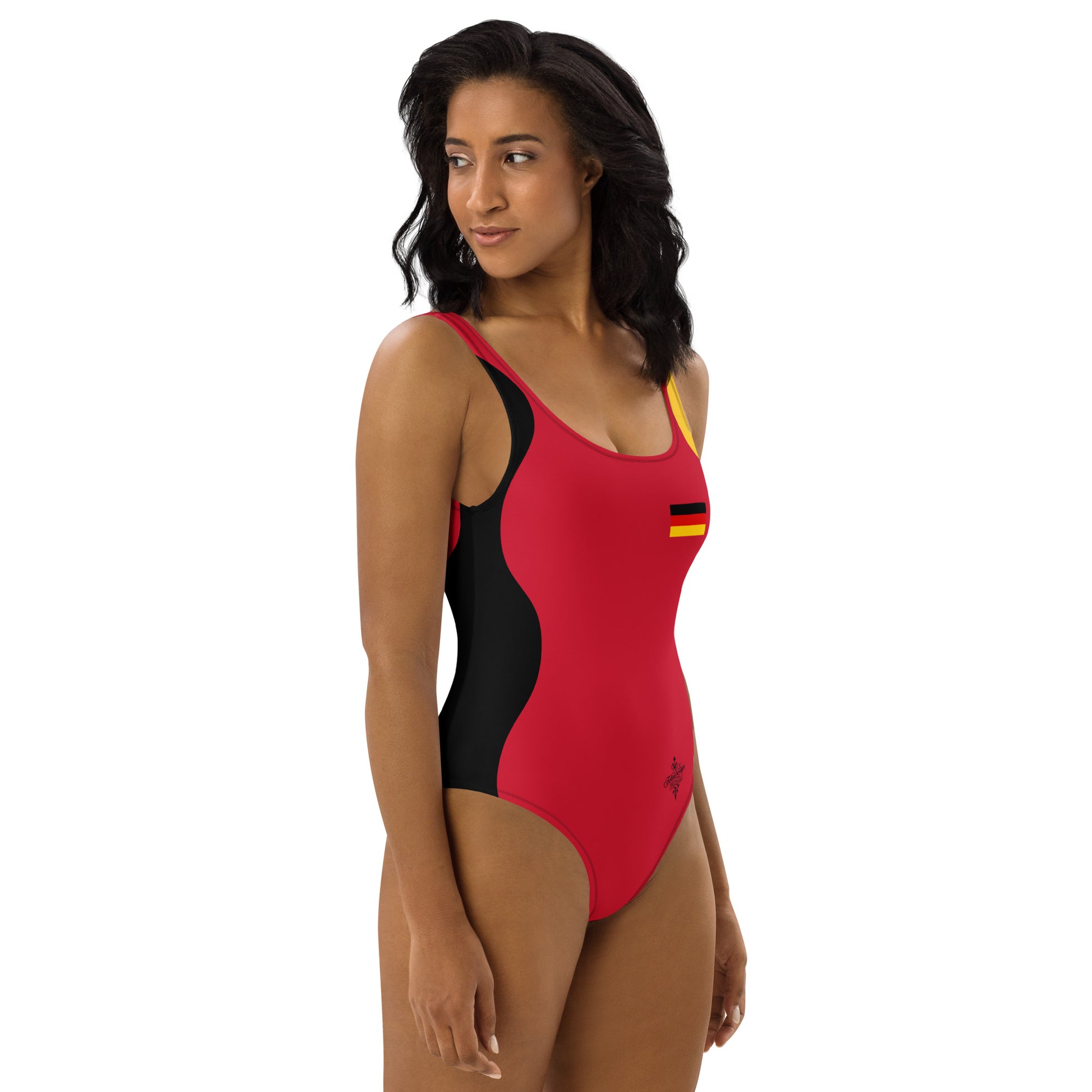Sinuous Geometry One-Piece Swimsuit –Germany FelinDesign - FelinDesign
