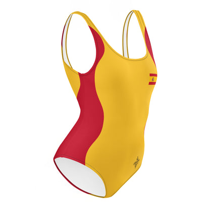 Sinuous Geometry One-Piece Swimsuit –Spain FelinDesign - FelinDesign