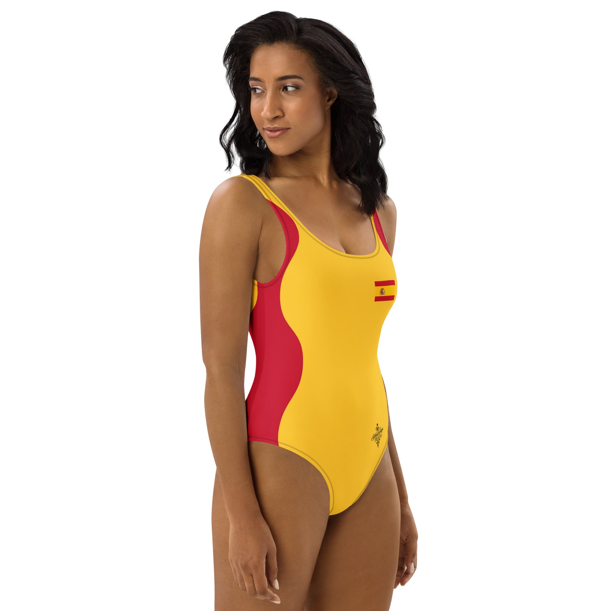 Sinuous Geometry One-Piece Swimsuit –Spain FelinDesign - FelinDesign