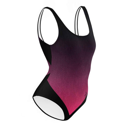 Women's One-Piece Swimsuit Black/Fuchsia FelinDesign - Elegant Eco-Sustainable Chlorine Resistant
