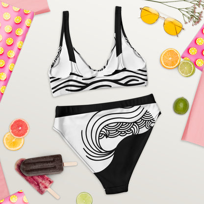 Recycled high-waisted bikini FelinDesign - FelinDesign