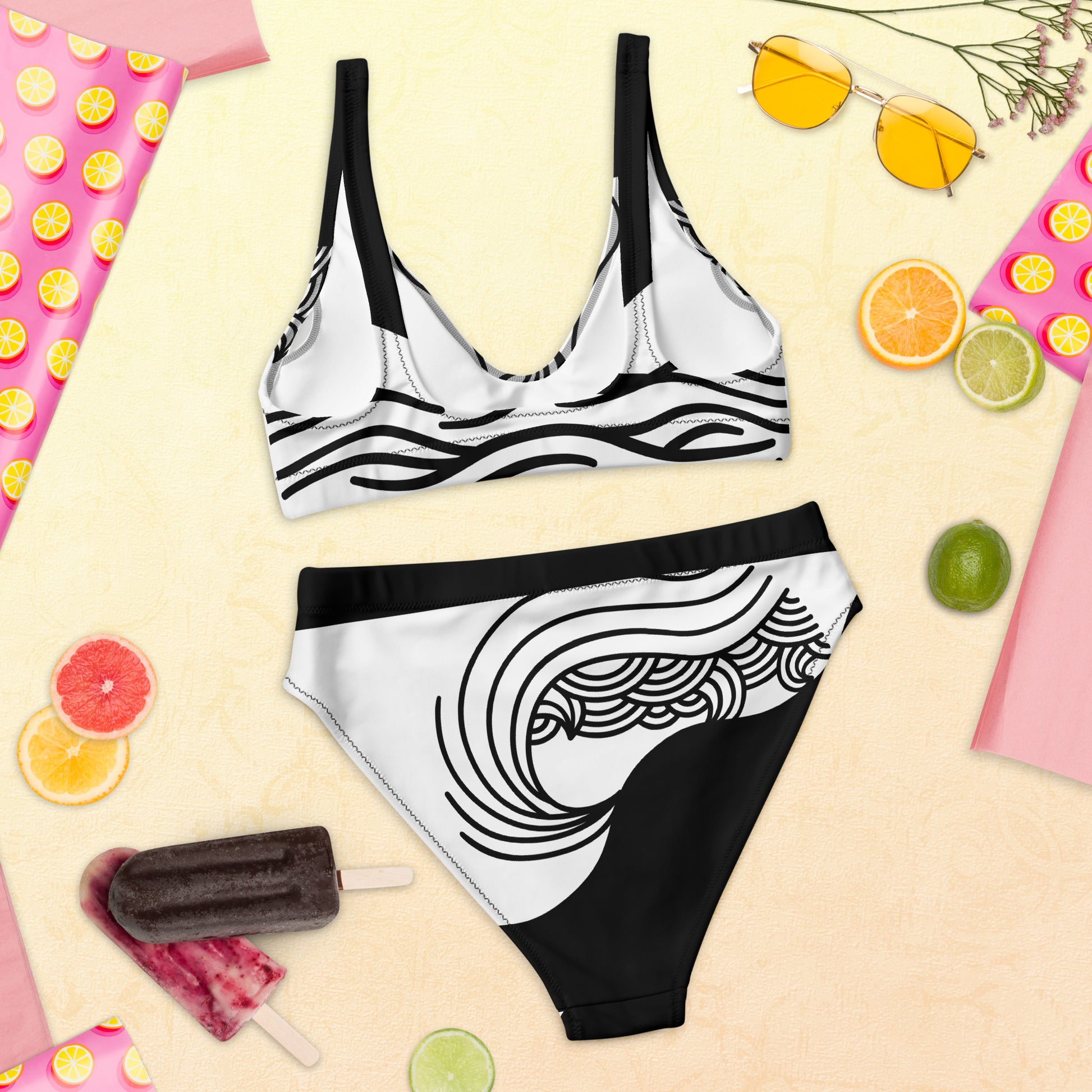 Recycled high-waisted bikini FelinDesign - FelinDesign