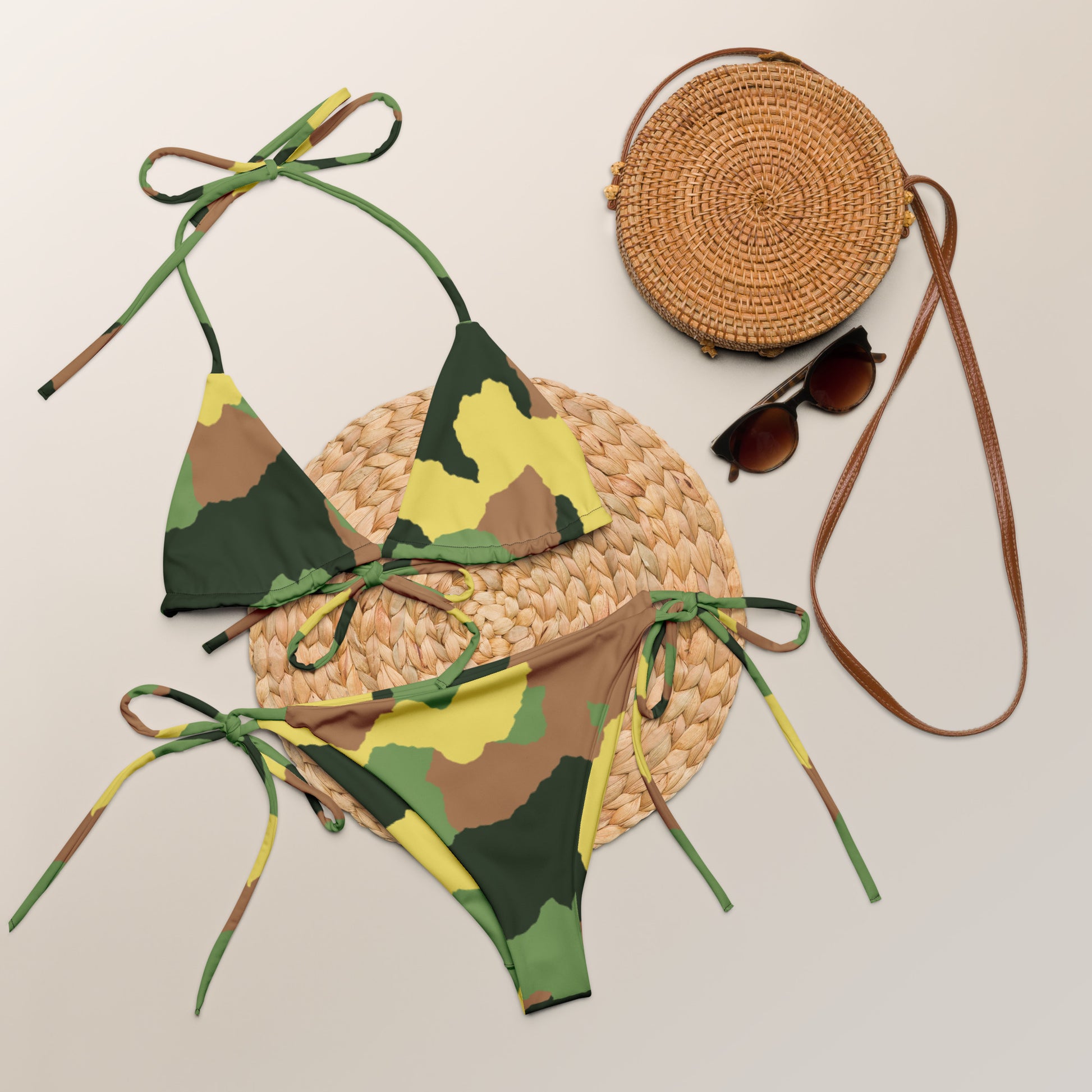 FelinDesign Italian Bikini Set – Handmade , Swimsuit, Summer Beachwear, Adjustable Straps & Stylish Two-Piece Swimwear - FelinDesign