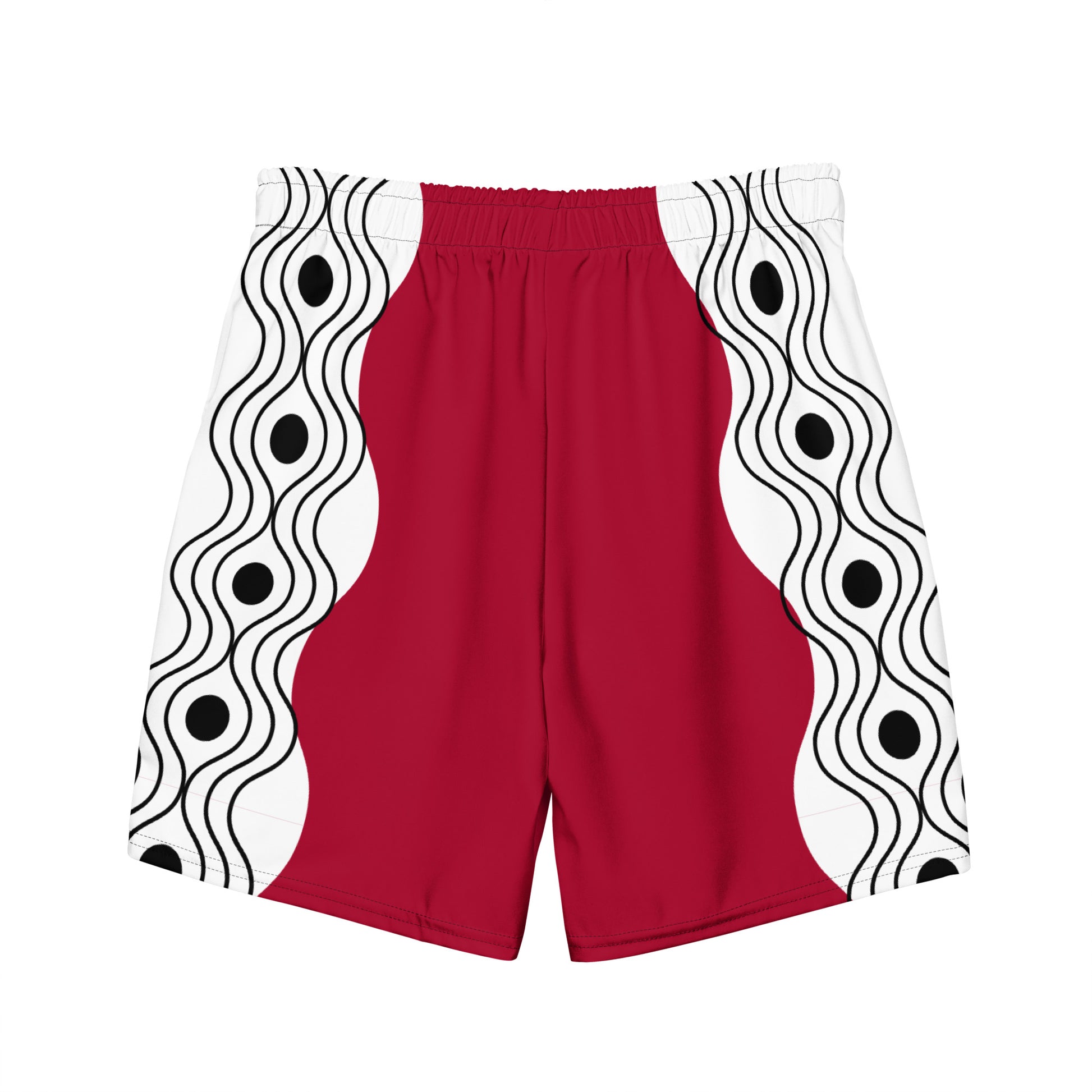Recycled Swim Trunks Swim Trunks FelinDesign Sinus Collection Red - FelinDesign