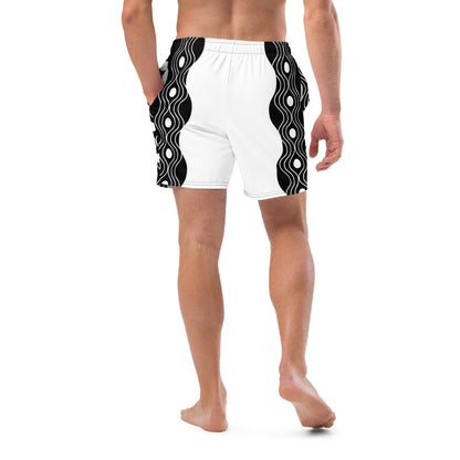 Recycled Swim Trunks FelinDesign Sinus Collection White - FelinDesign