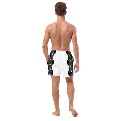 Recycled Swim Trunks FelinDesign Sinus Collection White - FelinDesign