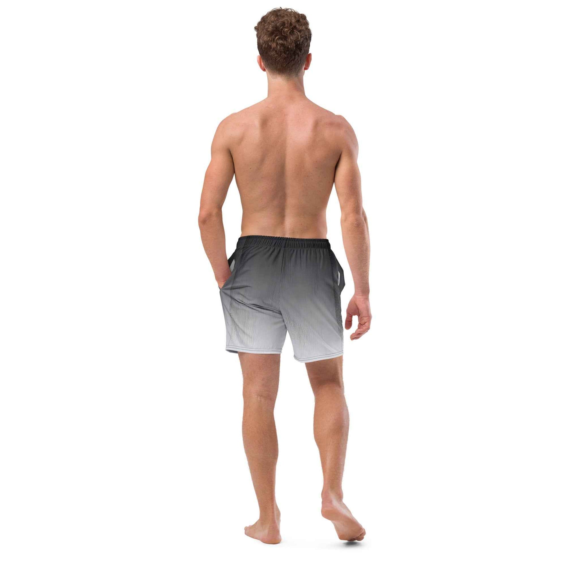 Swim Trunks Gray white FelinDesign