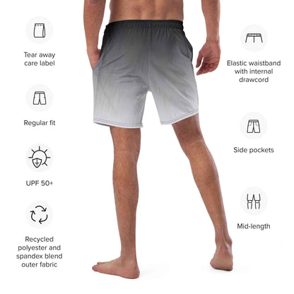 Swim Trunks Gray white FelinDesign