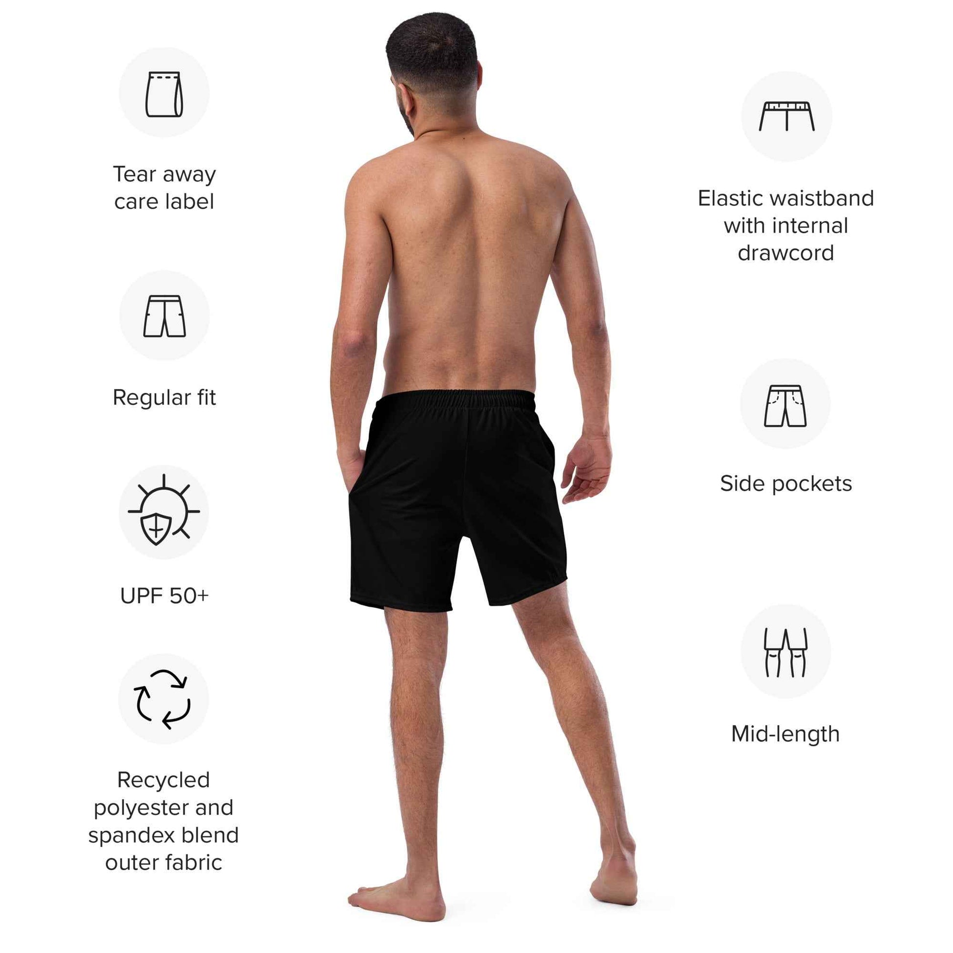 Swim Trunks Black FelinDesign