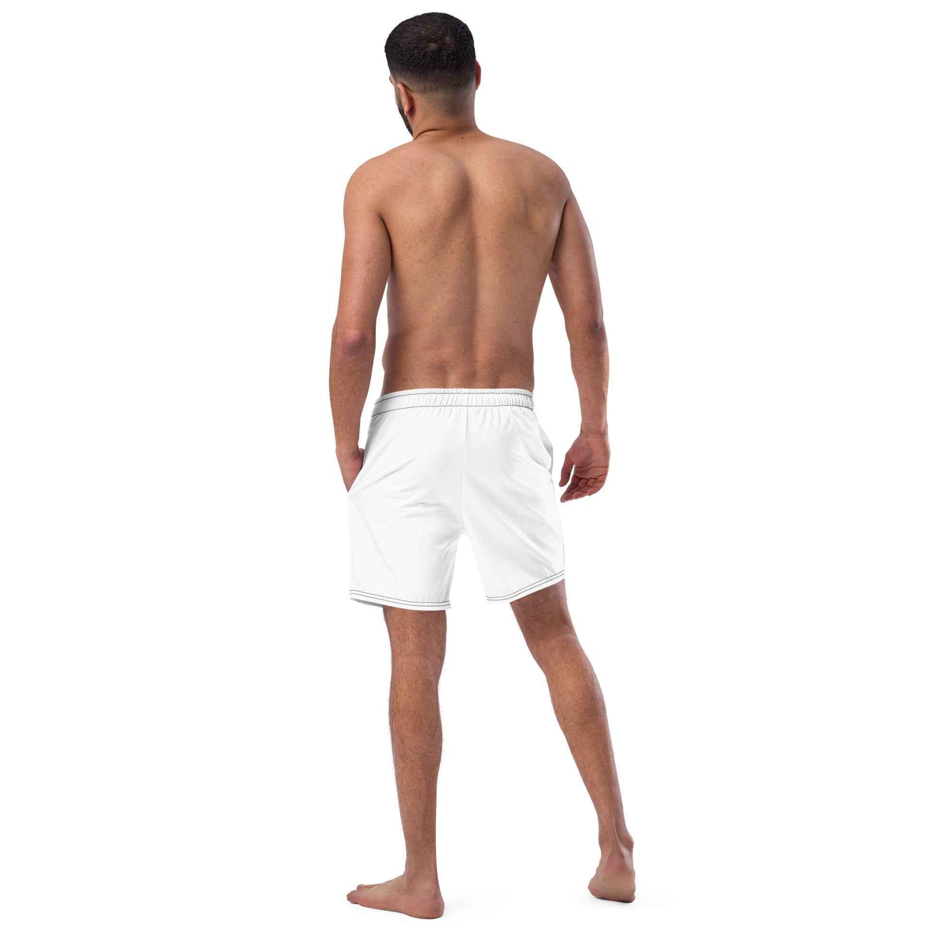 Swim Trunks White FelinDesigin