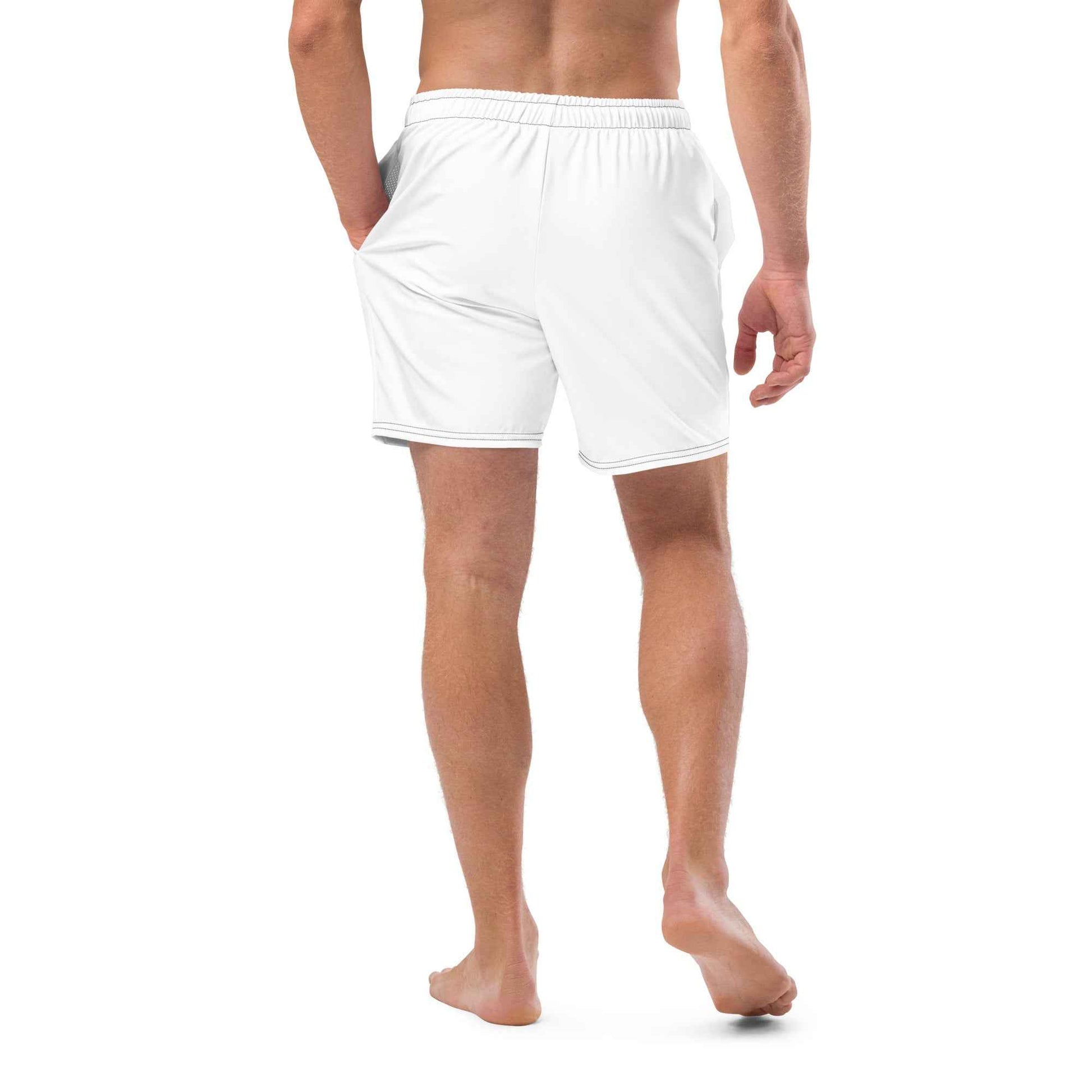 Swim Trunks White FelinDesigin